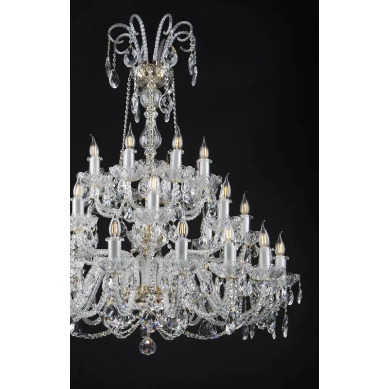 Candelabru Cristale, lux, Bohemia, E14, EL0101023201PB, Crystal