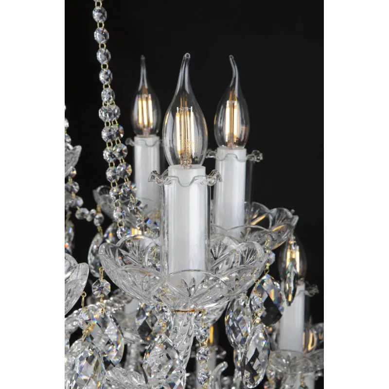 Candelabru Cristale, lux, Bohemia, E14, EL0101023201PB, Crystal