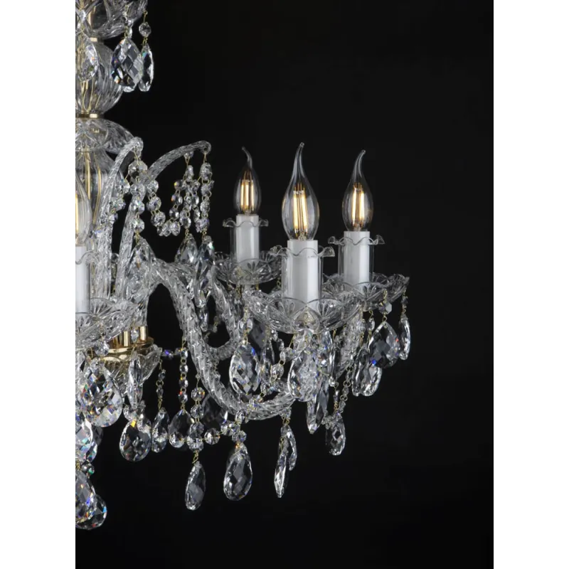 Candelabru Cristale, Bohemia, E14, EL010102801PB, Crystal