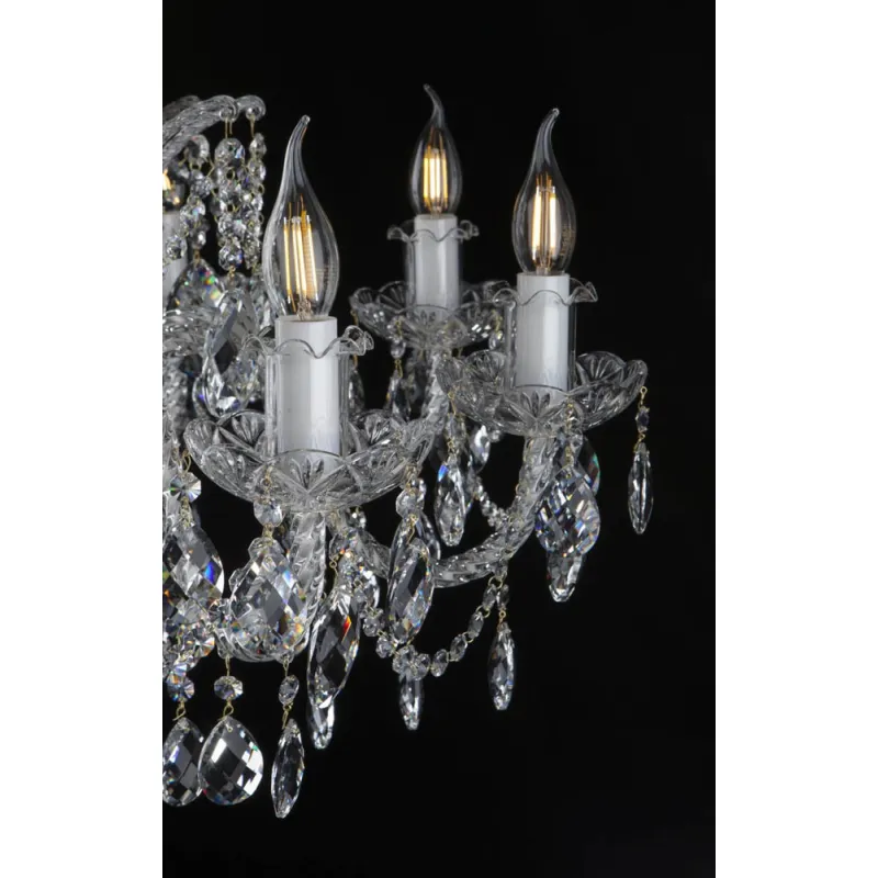 Candelabru Cristale, Bohemia, E14, EL010102801PB, Crystal