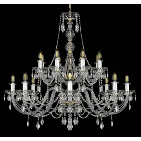 Candelabru Cristale, Bohemia, E14, EL0101041602PB, Crystal