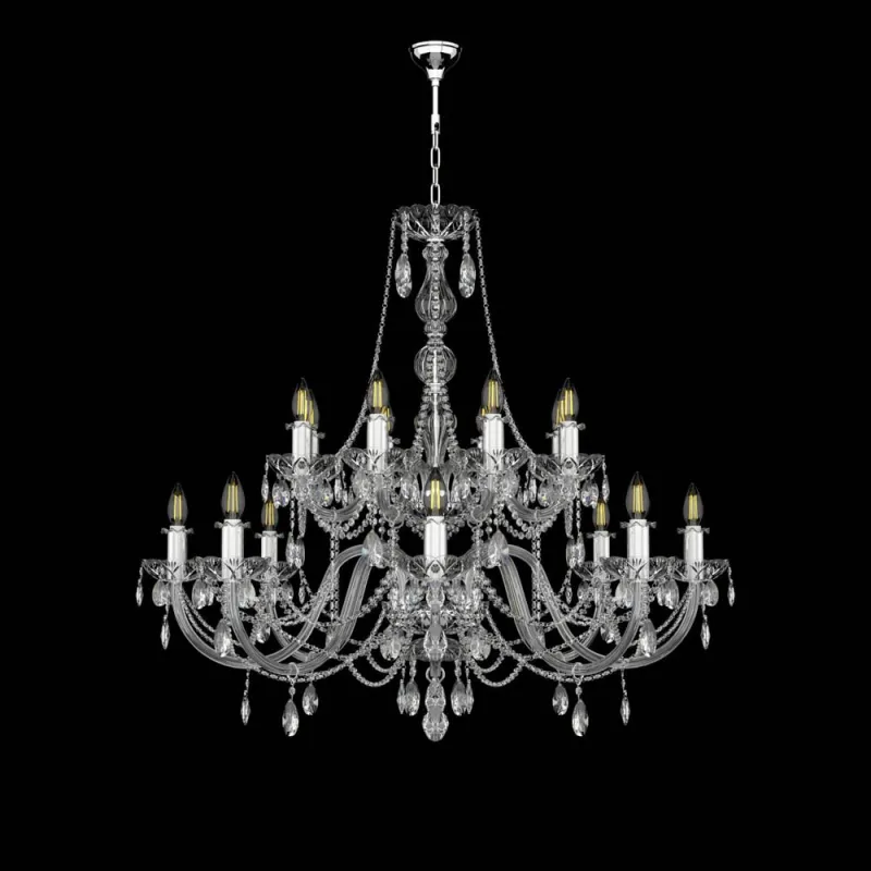 Candelabru Cristale, Bohemia, E14, EL0101041602PB, Crystal