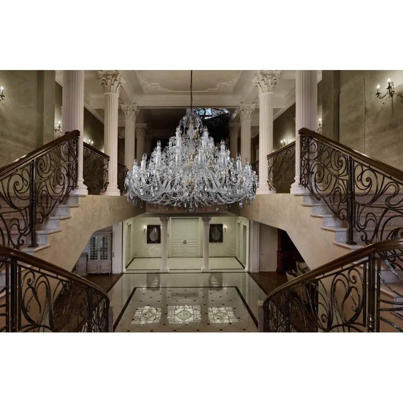 Candelabru Cristale, lux, Bohemia, E14, EL0101073501PB, Crystal