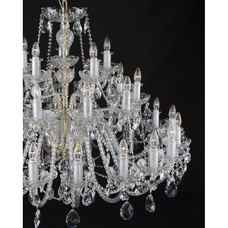 Candelabru Cristale, lux, Bohemia, E14, EL0101073501PB, Crystal