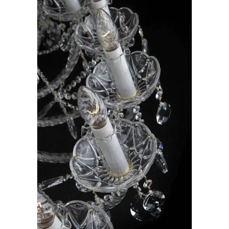 Candelabru Cristale, lux, Bohemia, E14, EL0101073501PB, Crystal