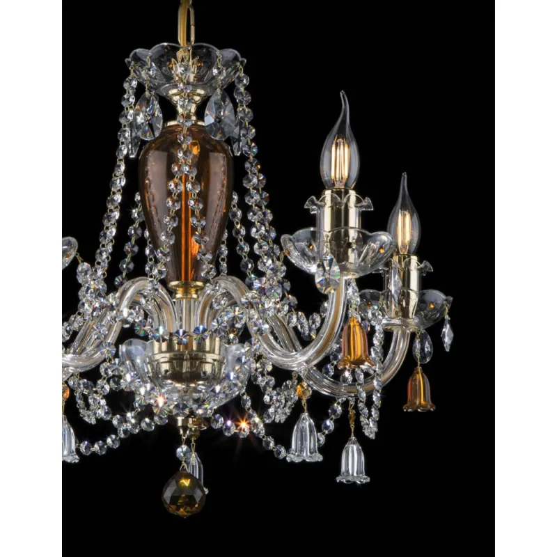 Candelabru Cristale, Bohemia, E14, EL0101095202-2, Crystal