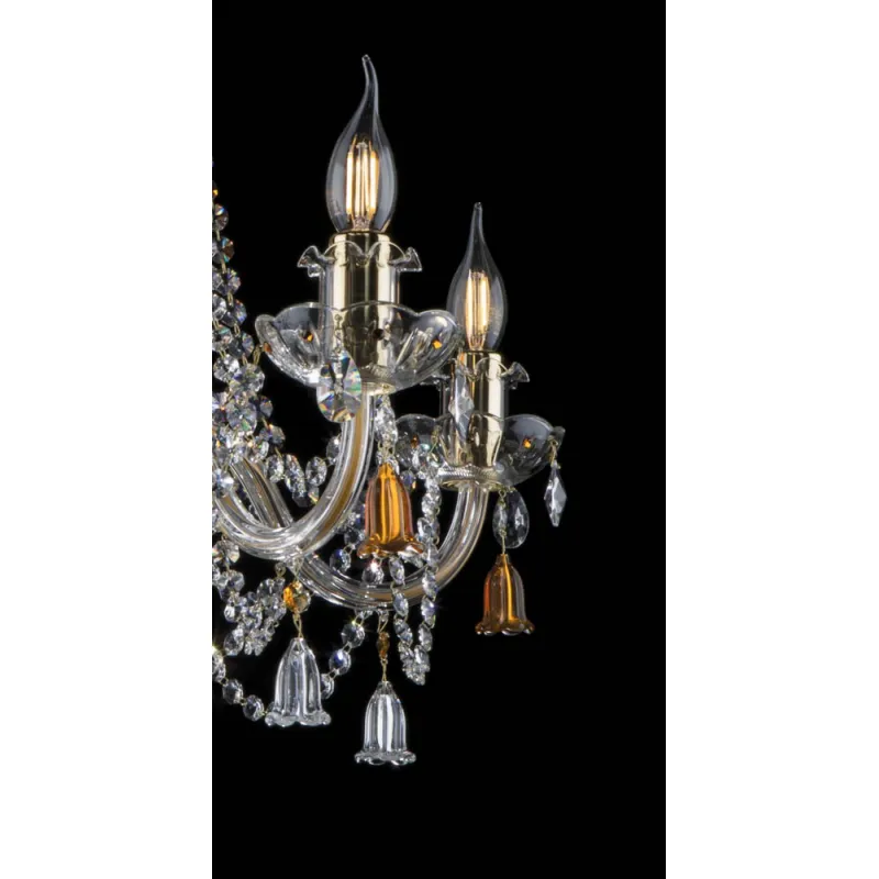 Candelabru Cristale, Bohemia, E14, EL0101095202-2, Crystal