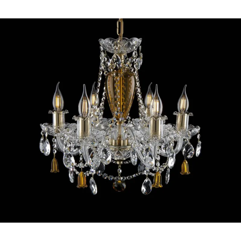 Candelabru Cristale, Bohemia, E14, EL0101096201-2BELLS PB, Crystal