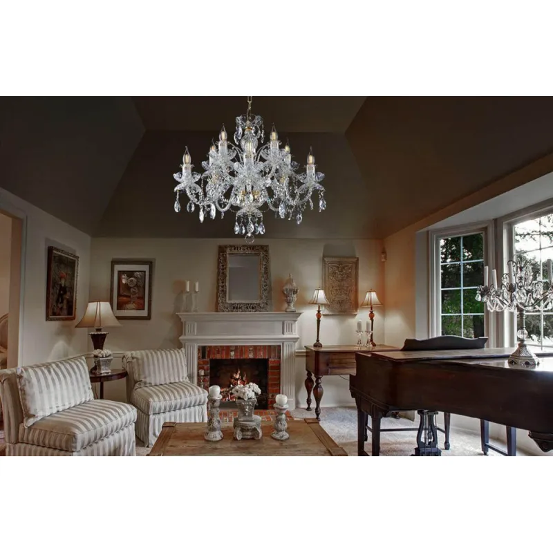Candelabru Cristale, Bohemia, E14, EL0101101041PB, Crystal