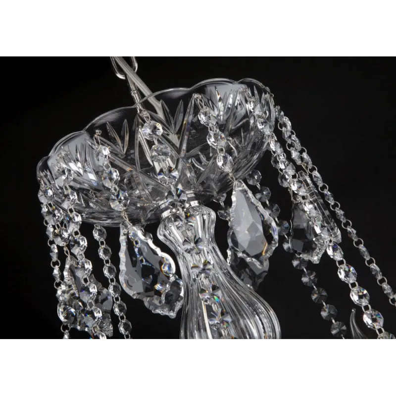 Candelabru Cristale, Bohemia, E14, EL01011916+804PB, Crystal