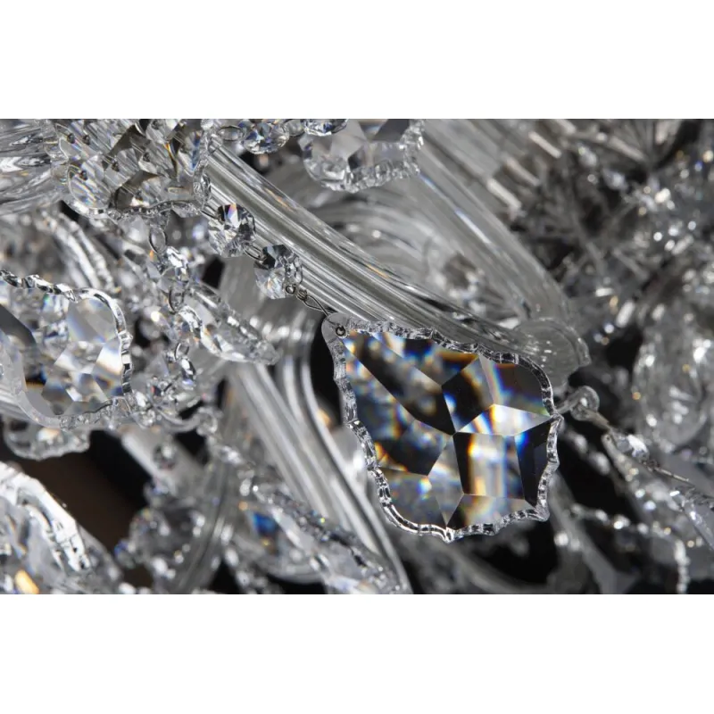 Candelabru Cristale, Bohemia, E14, EL01011916+804PB, Crystal