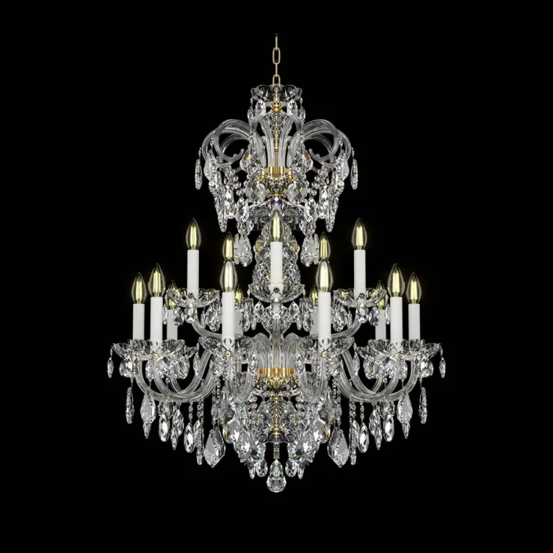 Candelabru Cristale, Bohemia, E14, EL0101281504PB, Crystal