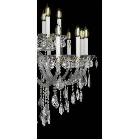 Candelabru Cristale, lux, Bohemia, E14, EL0101282404PB, Crystal