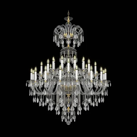 Candelabru Cristale, lux, Bohemia, E14, EL0101283204PB, Crystal