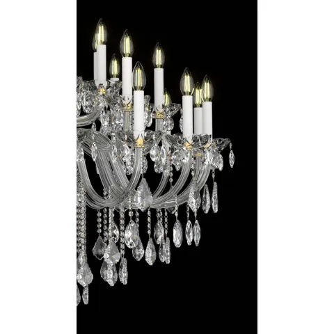 Candelabru Cristale, lux, Bohemia, E14, EL0101283204PB, Crystal