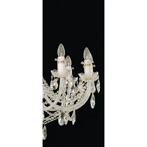 Candelabru Cristale, Bohemia, E14, EL0101301801, Crystal