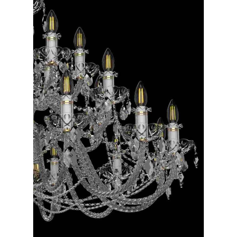 Candelabru Cristale, Bohemia, E14, EL0101302401PB, Crystal