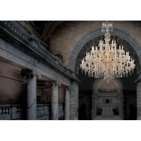 Candelabru Cristale, large, Bohemia, E14, EL0101307202, Crystal