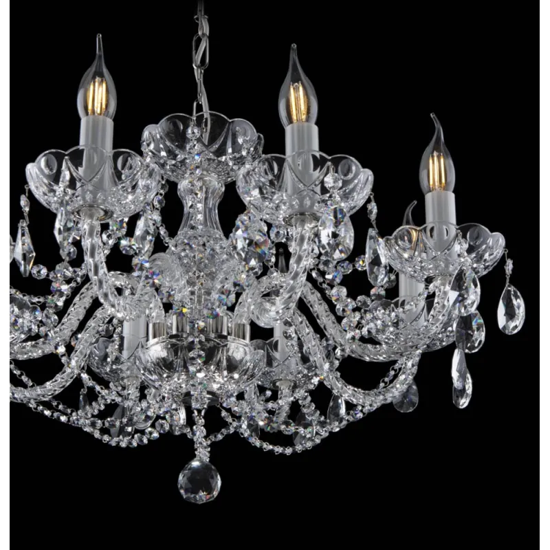 Candelabru Cristale, Bohemia, E14, EL0101328021PB, Crystal