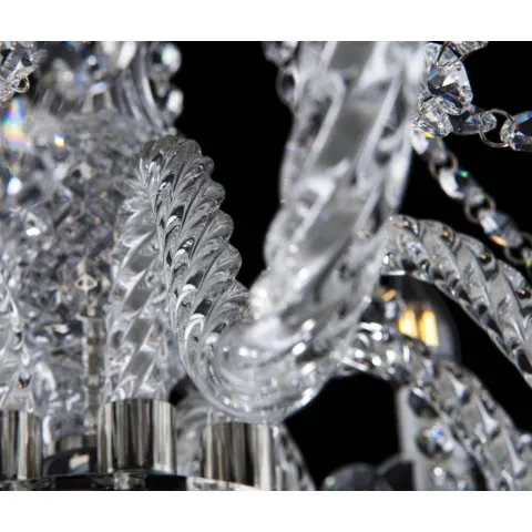 Candelabru Cristale, Bohemia, E14, EL0101328021PB, Crystal