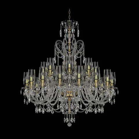 Candelabru Cristale, lux, Bohemia, E14, EL01013816+801AB3TPB, Crystal