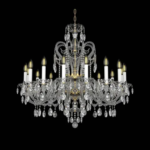 Candelabru Cristale, lux, Bohemia, E14, EL0101381601PB, Crystal