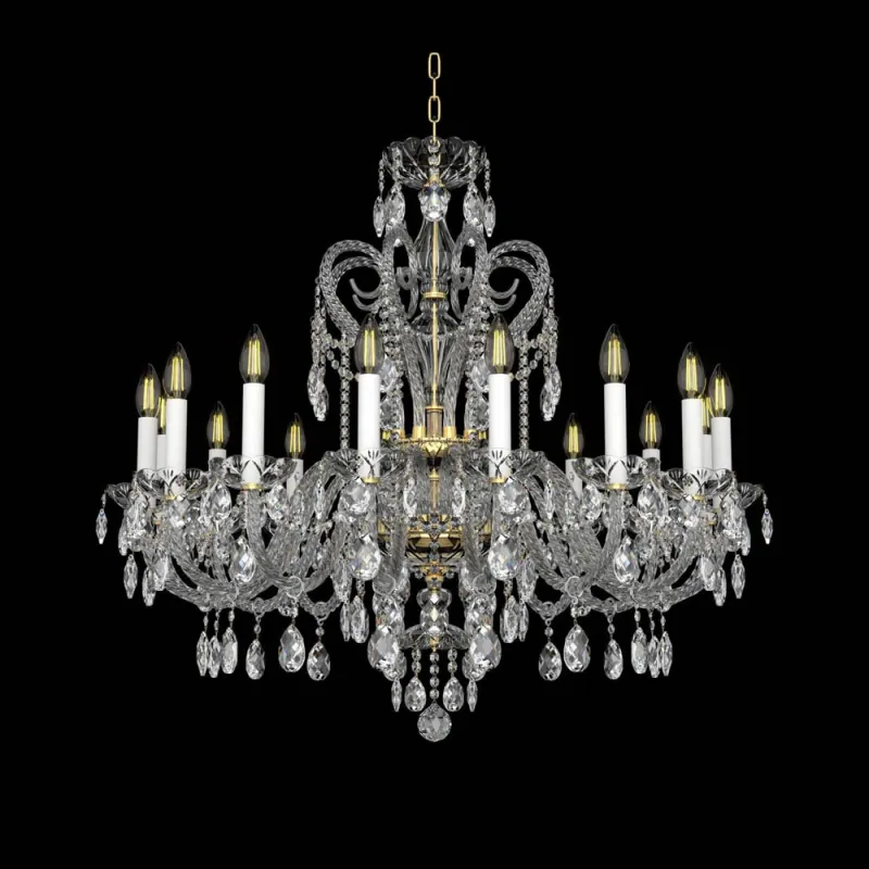 Candelabru Cristale, lux, Bohemia, E14, EL0101381601PB, Crystal
