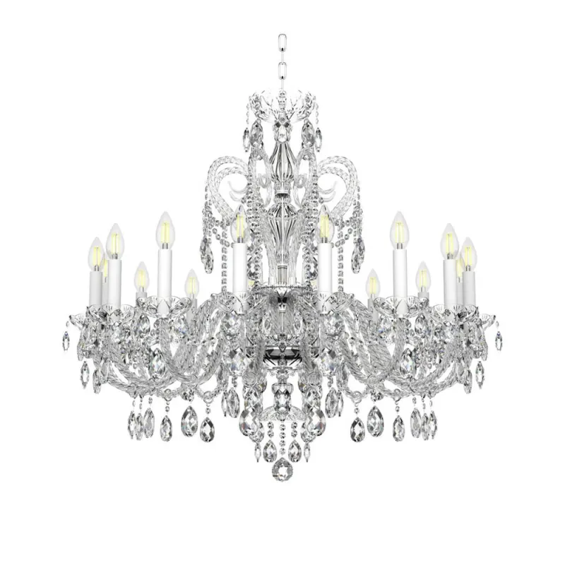 Candelabru Cristale, lux, Bohemia, E14, EL0101381601PB, Crystal