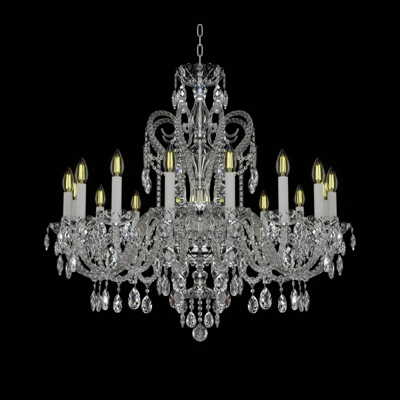 Candelabru Cristale, lux, Bohemia, E14, EL0101381601PB, Crystal
