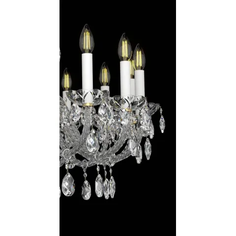 Candelabru Cristale, lux, Bohemia, E14, EL0101381601PB, Crystal