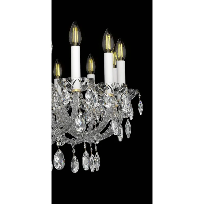 Candelabru Cristale, lux, Bohemia, E14, EL0101381601PB, Crystal