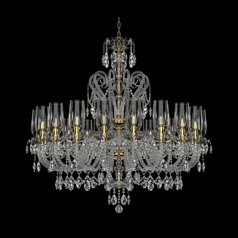 Candelabru Cristale, lux, Bohemia, E14, EL0101382001AB3TPB, Crystal
