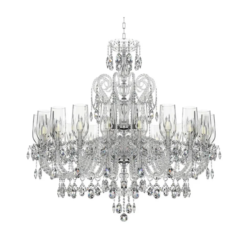 Candelabru Cristale, lux, Bohemia, E14, EL0101382001AB3TPB, Crystal