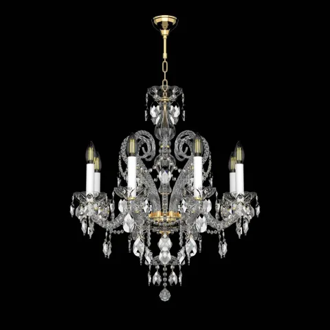 Candelabru Cristale, Bohemia, E14, EL010138801PB, Crystal