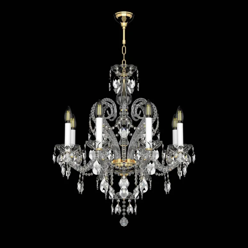 Candelabru Cristale, Bohemia, E14, EL010138801PB, Crystal