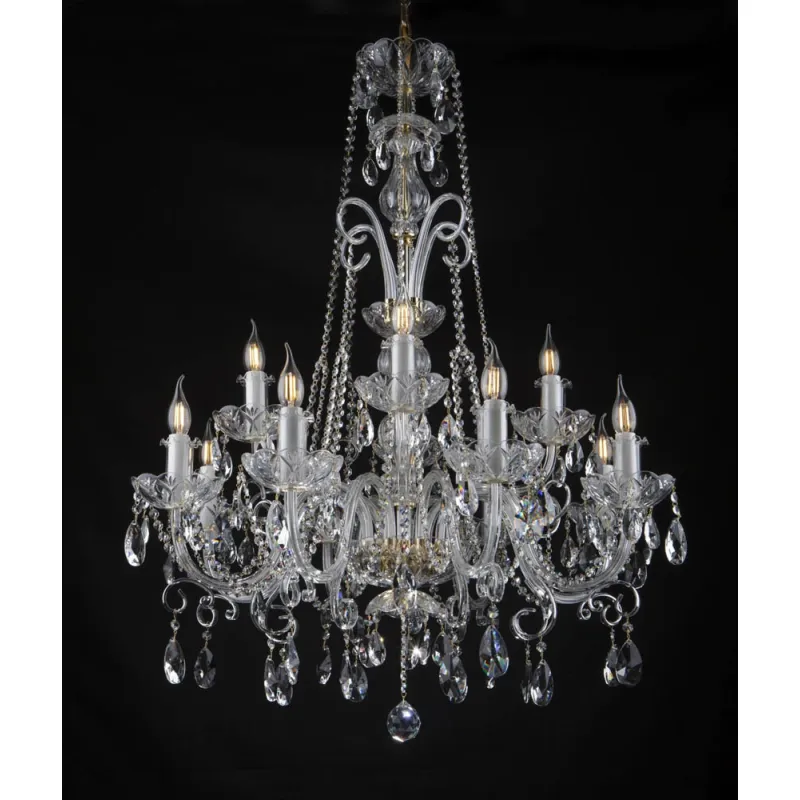 Candelabru Cristale, Bohemia, E14, EL0101421202PB, Crystal
