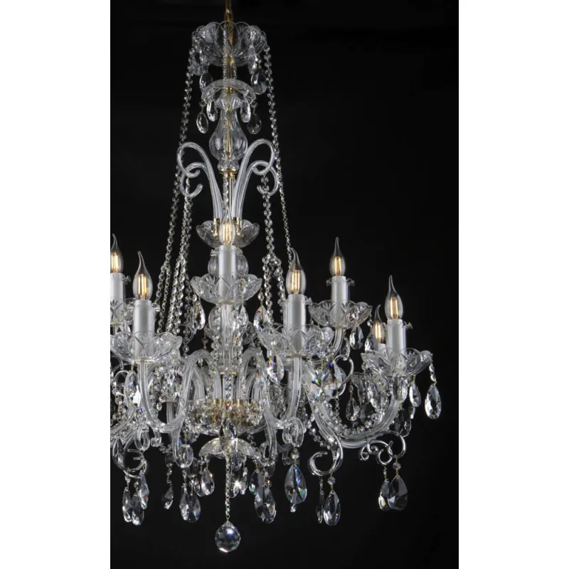 Candelabru Cristale, Bohemia, E14, EL0101421202PB, Crystal