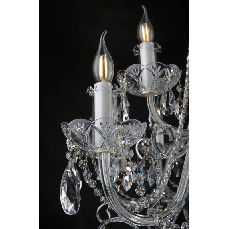 Candelabru Cristale, Bohemia, E14, EL0101421202PB, Crystal