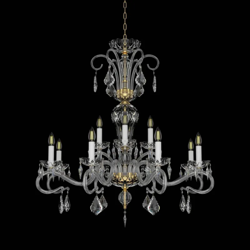 Candelabru Cristale, Bohemia, E14, EL0101611203PB, Crystal
