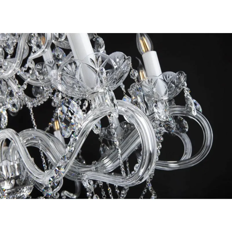 Candelabru Cristale, Bohemia, E14, EL0101612402PB, Crystal