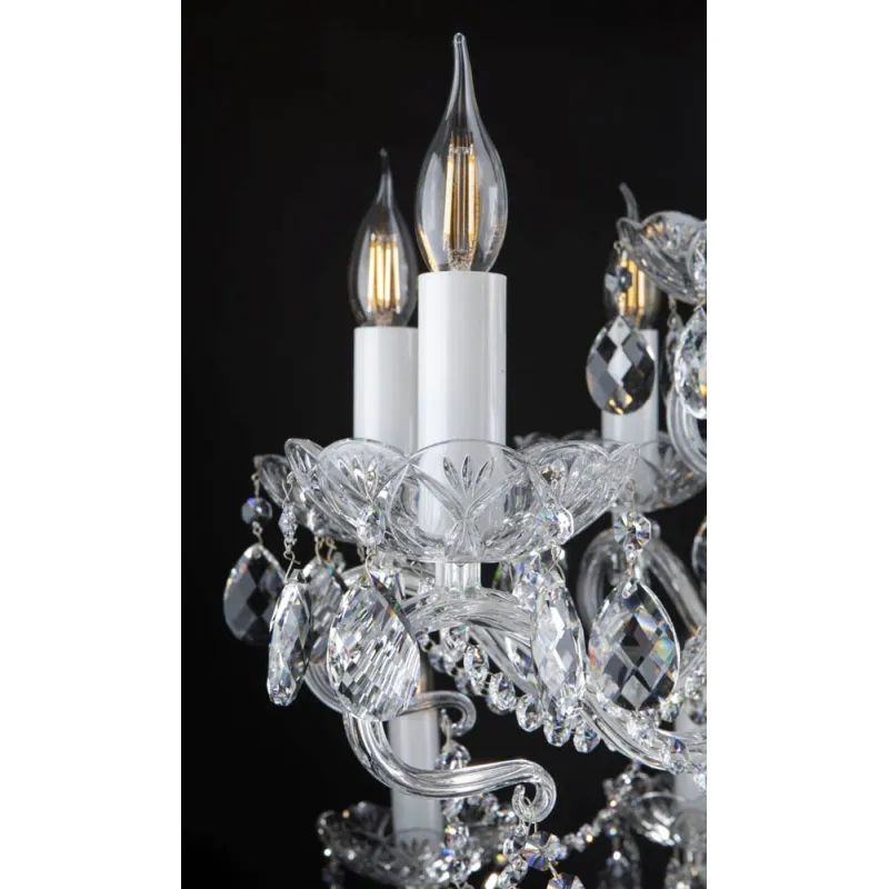 Candelabru Cristale, Bohemia, E14, EL0101612402PB, Crystal
