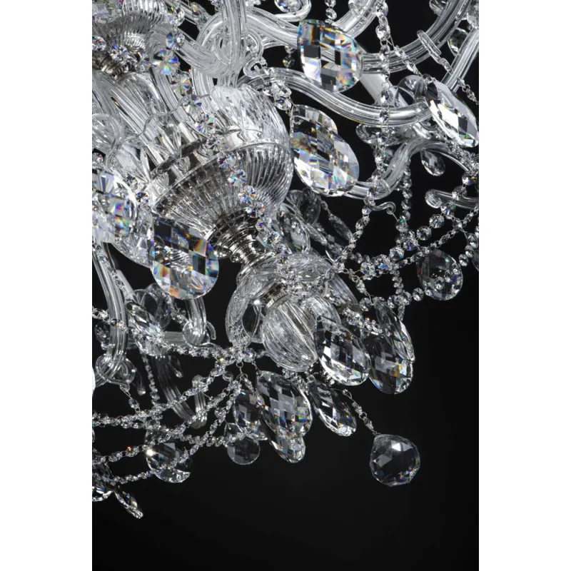 Candelabru Cristale, Bohemia, E14, EL0101612402PB, Crystal