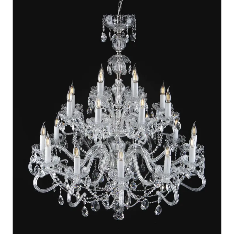 Candelabru Cristale, Bohemia, E14, EL0101612402PB, Crystal