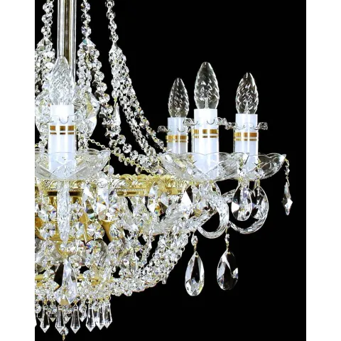 Plafoniera Cristale, Pear, Bohemia, E14, EL0101708+402, Crystal