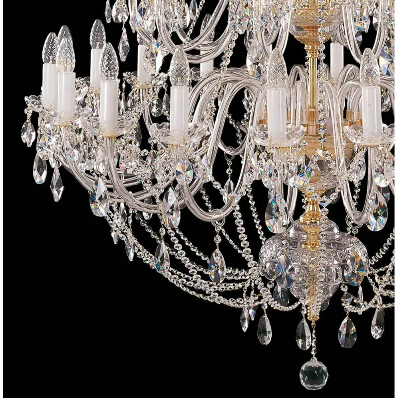 Candelabru Cristale, large, Bohemia, E14, EL0102003502, Crystal