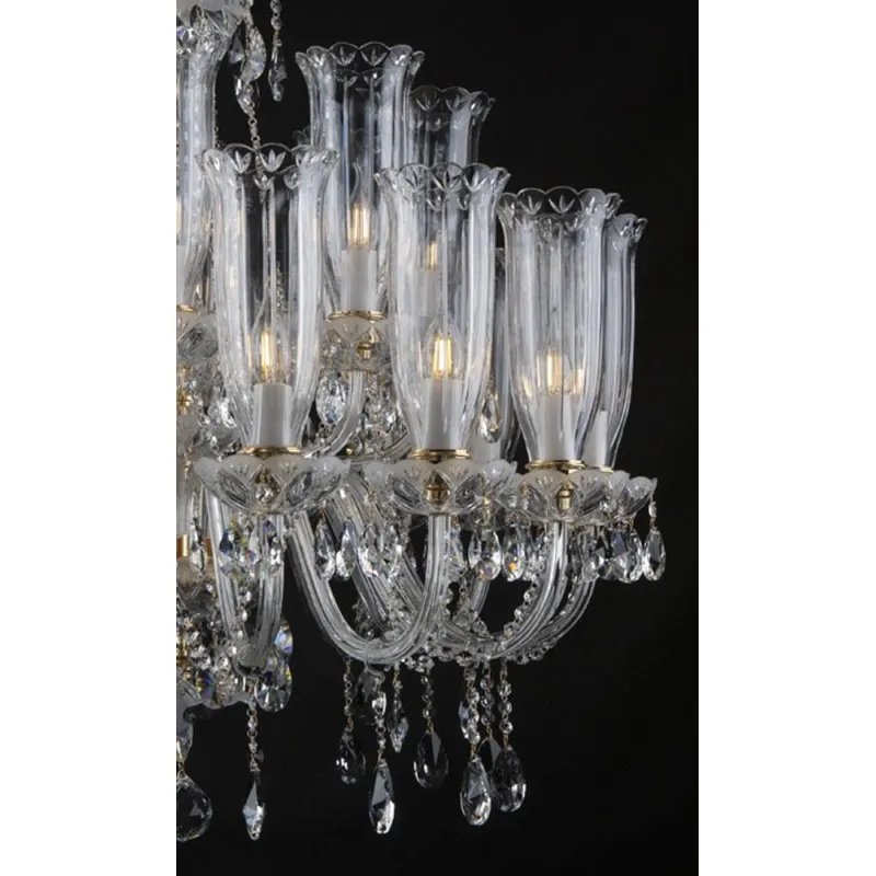 Candelabru Cristale, Baccarat Style, Bohemia, E14, EL0102032402Tmat, Crystal