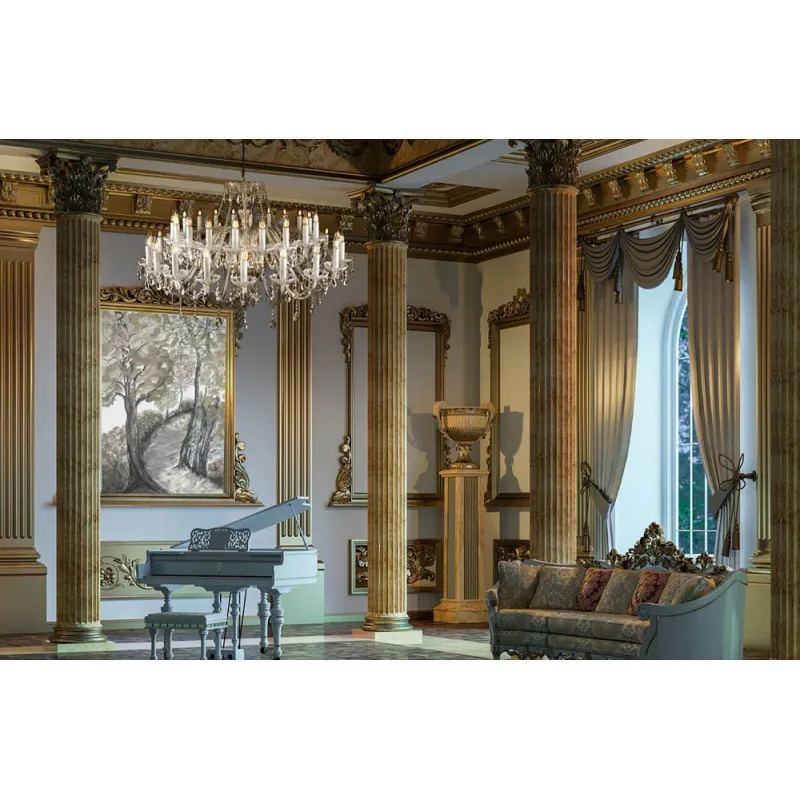 Candelabru Cristale, lux mat, Bohemia, E14, EL0102034002, Crystal