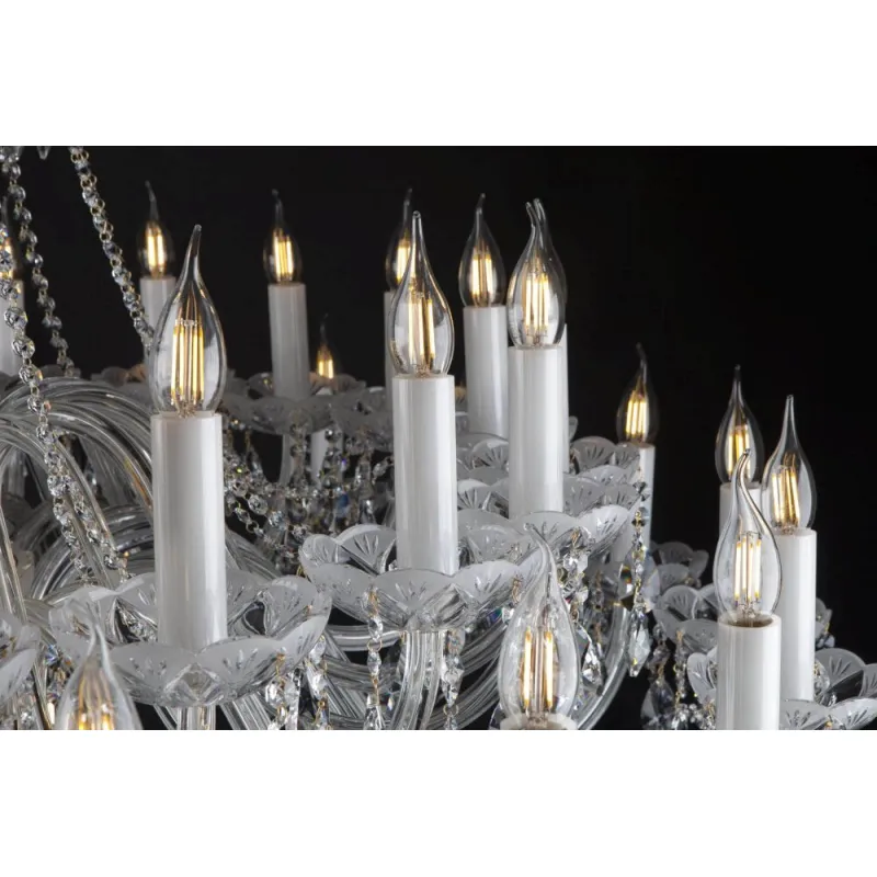 Candelabru Cristale, lux mat, Bohemia, E14, EL0102034002, Crystal