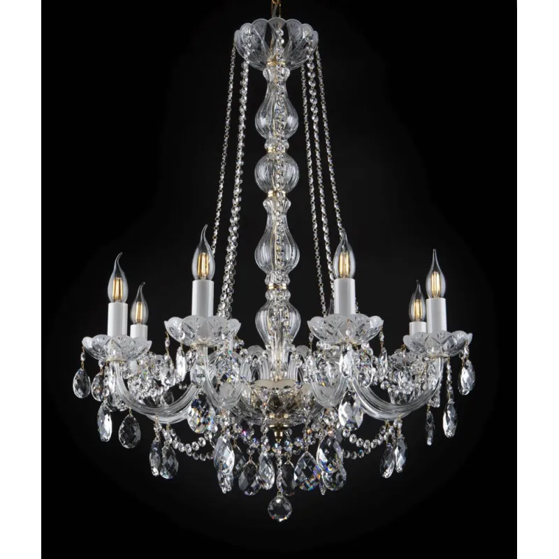 Candelabru Cristale, lux, Bohemia, E14, EL010203801MAT, Crystal