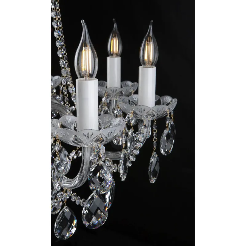 Candelabru Cristale, lux, Bohemia, E14, EL010203801MAT, Crystal